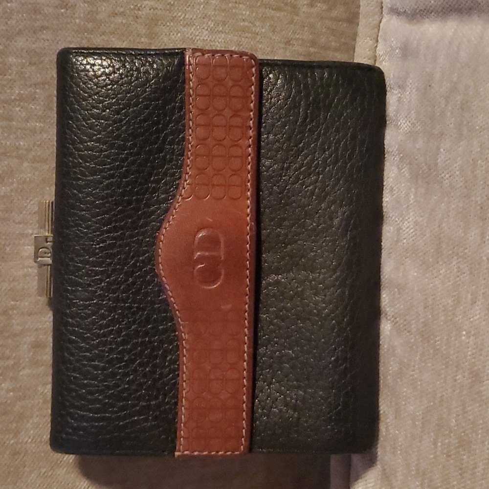 Dior Vintage Leather Kisslock Wallet